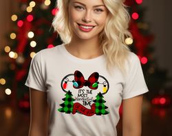 Christmas Shirt, Mickey Inspired Clothing, Cute Minnie Top, Family Holiday Fashion, Yuletide Disney Tee,  Holiday Mickey