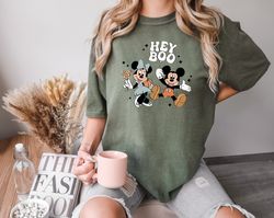 Comfort Colors Hey boo mickey halloween shirt, The Most Magical Place, Fall Best Day shirt, Halloween Spooky Family