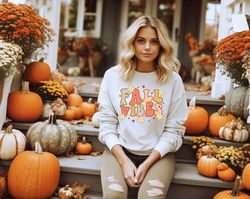 Fall Vibes Sweatshirt, Halloween Sweatshirt, Fall Leopard Sweatshirt, Fall Time Sweatshirt, Autumn Sweatshirt, Cute Than