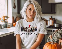 Friends Halloween Shirt, Halloween Shirt, Halloween Horror Movie Killers Shirt, Scary Friends Shirt, Halloween Family Sh