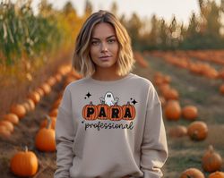 Paraprofessional Halloween Sweatshirt, Halloween Para Sweatshirt, Halloween Paraprofessional Sweatshirt, Spooky PARA Squ