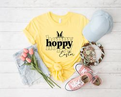 Hoppy easter shirt, happy easter, easter shirt, easter outfit, happy easter day, bunny shirt, funny easter shirt, kids e
