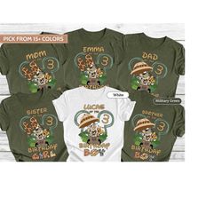 Custom Birthday Disney Safari Shirt, Family Matching Shirts, Toddler Disney Shirts, Disney Squad Shirt, Animal Kingdom S