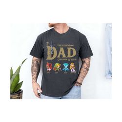 Personalized The Legend Of Dad Shirt, Zelda Dad Shirt, Custom Zelda Shirt, Breath Of The Wild Shirt, Tears Of The Kingdo