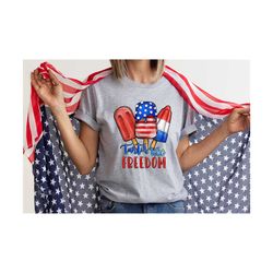 Tasted Like Freedom Shirt, Independence Day Tshirt, Ice Creams Taste Like Freedom TShirt, US Flag Tee, Retro Trendy Shir
