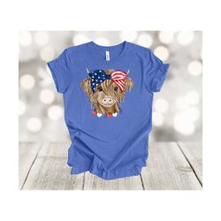 Independence Day Shirt, 4th Of July Cow, Patriotic Cow, Cow Mom, Cow Gift,Fourth of July, 4th of July, American Flag, ma