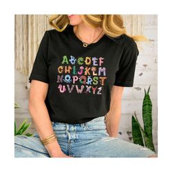 Alphabet Shirt, ABC Shirt, Gift for Teachers, Animals Alphabet shirt, Kindergarten Teacher shirts, Back to School shirt,