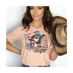 American Cowgirl 4th of July Shirt for Women, Custom Shirts for Women, Personalized Shirts for Women, Gift for Mom,Gift
