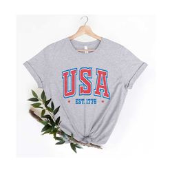 Retro Usa 1776 Shirt, 1776 USA Shirt, USA Shirt, 4th of July Shirt, USA Distressed 1776 Shirt, Usa Est. 1776 Shirt, Four