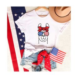 Llamerica UNISEX Shirt, 4th Of July Shirt, Funny 4th Of July Shirt, Funny Saying Shirt, Funny Shirts, Patriotic Shirt, L