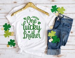 One Lucky Brother Shirt, St Pattys Lucky Shirt, Shamrock Shirt, Patricks Day Tee, Lucky Brother T-shirt, St Patricks Day