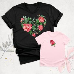 flower mama mini shirt, matching mommy and me shirt, baby shower gift, mothers day shirt, mom life shirt, mom and baby s