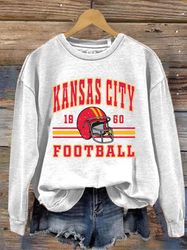 Vintage Kansas City Football Sweatshirt  Vintage Style Kansas City Football Crewneck Sweatshirt  Kansas City Sweatshirt
