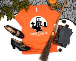 Grim Reaper Shirt - Halloween Shirt - Bella Canvas - Grim Reaper Graphic Tee - Halloween Gift