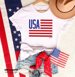 4th of July shirt, American Flag Shirt, USA shirt, USA Flag Shirt, Patriotic T-Shirts, USA Flag Family Matching, 4th of