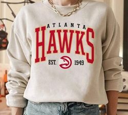 90s Atlanta Hawk Sweatshirt , Hawks Shirt, Hawks T-Shirt, Hawks Hoodie Shirt, Vintage Basketball Fan Shirt, Retro Atlant