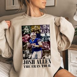Josh Allen The Eras Tour Shirt, Josh Allen Shirt, Josh Allen Football Shirt, Football Sweatshirt
