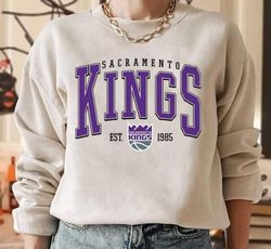 Sacramento Kings Sweatshirt, Sacramento Basketball Shirt, Vintage Basketball Fan Hoodie Shirt,Sacramento Kings Shirt,Bas