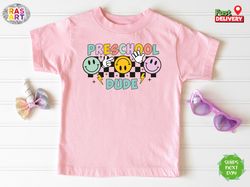 Preschool Dude Shirt, First Day Of School Shirt, 1st Day Of School Shirt, Back To School Shirt, Cute Preschool Boy, Cute