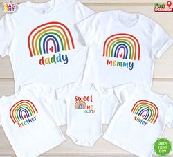 rainbow shirt, baby shower shirt, new baby shirt, rainbow birthday shirt, birthday girl shirt, custom rainbow shirt, new