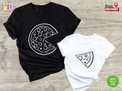Pizza And Slice T-Shirt, Dad And Baby Matching Shirt, Fathers Day Matching, Pizza Shirts, Family Pizza Slice Shirt, Dadd