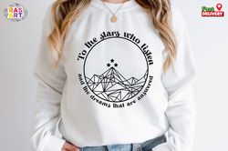 to the stars who listen and the dreams that are answered shirt, a court of thorns and roses court of dreams sweater, cit