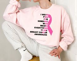 Breast Cancer Awareness Sweatshirt, Cancer Support Hoodie, Cancer Warrior Sweatshirt, October Cancer Hoodie, Cancer Awar