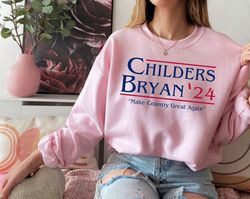 Childers Bryan 24 Sweatshirt, Country Music Shirt, Make Country Great Again Hoodie, Western Election T Shirt, 90s Wester