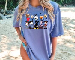 Comfort Colors Disney Horror Friends Shirt, Disney Horror Nights, Disney Halloween, Horror Fan Shirt, Disney Family Shir