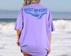 Comfort Colors Protect Our Oceans Shirt, Womens Aesthetic Shirt, Coconut Girl Shirt, Summer Tshirt, Surf Shirt