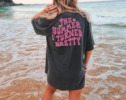 Comfort Colors The summer I turned pretty shirt, cousins beach t shirt, oversized vintage comfort colors tee, summer tee