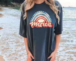 Comfort Colors 4th of July Celebration Tee, Independence Day Gear, Freedom Theme Shirt, Celebratory Independence Tee, Am