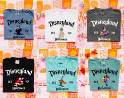 Comfort Colors Disneyland Family Halloween Shirt, Mickey Halloween Shirt, Disney Vacation, Halloween 2023, Family Matchi