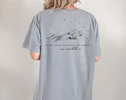 Comfort Colors If The Stars Made To Worship So Will I Faith Based Tshirt, Trendy Bible Verse Shirt, Aesthetic Christian