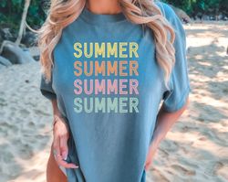 Comfort Colors Summer Shirt, Cute Summer Apparel, Summer Vibes Clothing, Summer Holiday Shirt, Summer Themed Shirt, Casu
