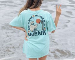 Comfort Colors Surf Inspired Shirt, Coconut Girl Aesthetic Shirt, Hawaii Beach Vacation Apparel, Ocean Waves Beach Shirt