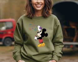 Disney Mickey Mouse Pastel Boxes Graphic Sweatshirt, Moods Of Mickey Sweatshirt, Disneyland Matching Hoodie, Mickey Mous