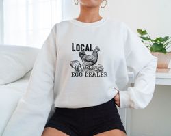 egg dealer easter sweatshirt, vintage easter top, thoughtful easter gift for her, festive easter clothing, cute easter b