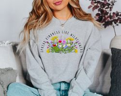 Flower Sweatshirt, Gift For Her, Flower Hoodie Aesthetic, Floral Graphic Tee, Floral Shirt, Flower T-shirt, Wild Flower