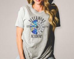 Nevermore Academy Shirt, Wednesday Addams Shirt, Nevermore Academy Tee, Creepy Academy Shirt, Gothic TV Show Apparel
