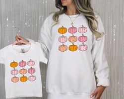 Pink Pumpkin Patch Sweatshirt, Halloween Sweatshirts, Mommy and Me Outfits, Fall Hoodies Toddler Halloween Costume Girl