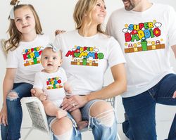 Super Daddio Game Shirt,New Dad Shirt,Super Mommio Shirt,Fathers Day Shirt,Super Kiddio Shirt,Gift for Dad,Family Matchi