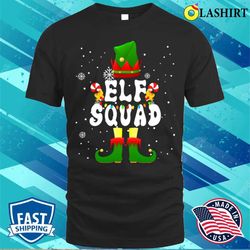 Xmas Shirt, Elf Squad Cute Elf Xmas Lights Christmas T-shirt - Olashirt