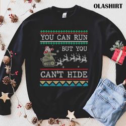 Deer Hunting Santa Hunter Ugly Christmas T-shirt - Olashirt