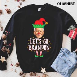 Official Lets Go Brandon Funny Biden Elf Christmas T-shirt - Olashirt
