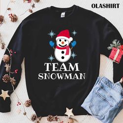 New Christmas Pajamas Xmas Team Snowman T-shirt , Trending Shirt - Olashirt