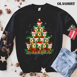 New Cute Llamas Christmas Tree Funny Family Xmas Pajama Matching T-shirt - Olashirt