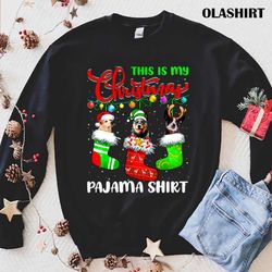 New This Is My Christmas Pajama Australian Cattle Dog Xmas Light T-shirt - Olashirt