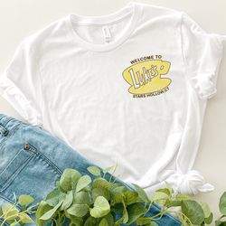 Lukes Diner Stars Hollow Shirt, Retro Text Lukes Diner Shirt, Vintage Style Stars Hollow Shirt Gift