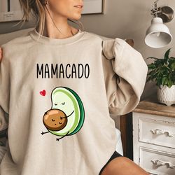 Mamacado Sweatshirt, Baby Announcement Sweatshirt, New Mom Gift, Pregnancy Reveal Hoodie, Maternity Sweatshirt, Baby Sho